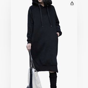 Fleece-Lined Sweatshirt Dress